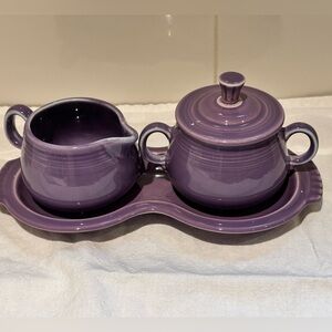 Fiesta Cream & Sugar Set in Liliac